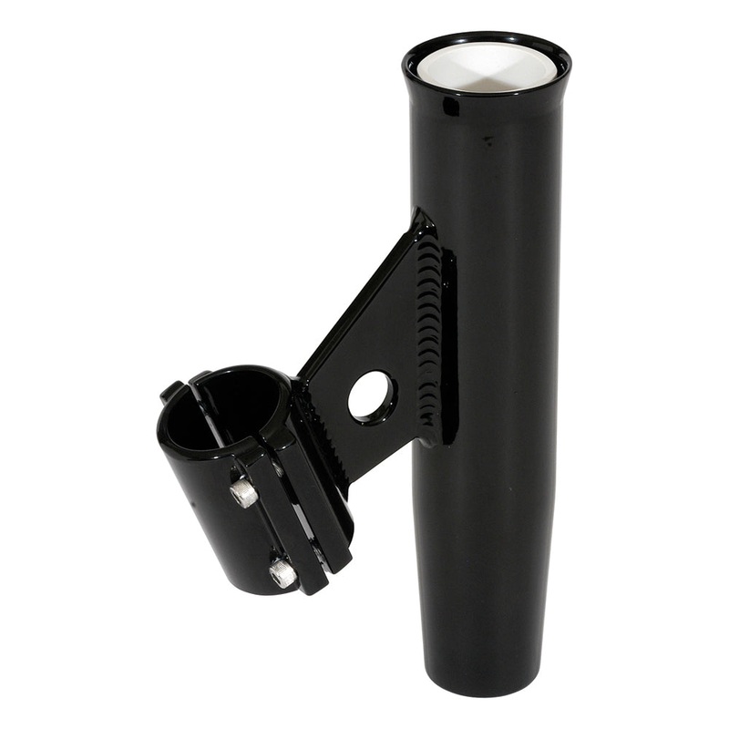 Lee’s Clamp-On Rod Holder – Black Aluminum – Vertical Mount – Fits 1.900″ O.D. Pipe [RA5004BK]
