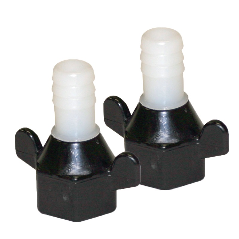 Shurflo by Pentair 1/2″ Barb x 1/2″ NPT-F Hex/Wingnut Straight Fitting (Pair) [94-181-04]