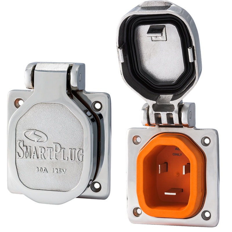 SmartPlug 30 AMP Male Inlet Cover – Stainless Steel [BM30NT]