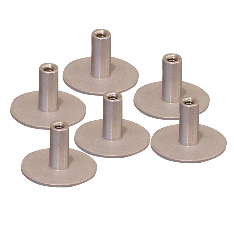 Weld Mount Stainless Steel Standoff 1.25″ Base  1/4″ x 20 Thread .75    Tall – 6-Pack [142012304]