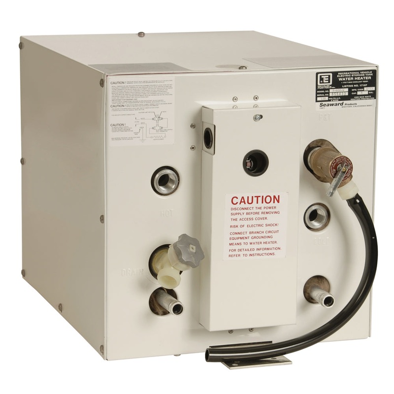 Whale Seaward 6 Gallon Hot Water Heater w/Front Heat Exchager – White Epoxy – 120V – 1500W [F600W]
