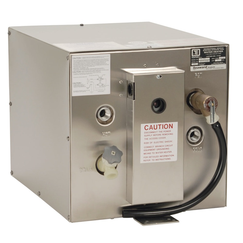 Whale Seaward 6 Gallon Hot Water Heater w/Rear Heat Exchanger – Stainless Steel – 120V – 1500W [S700]