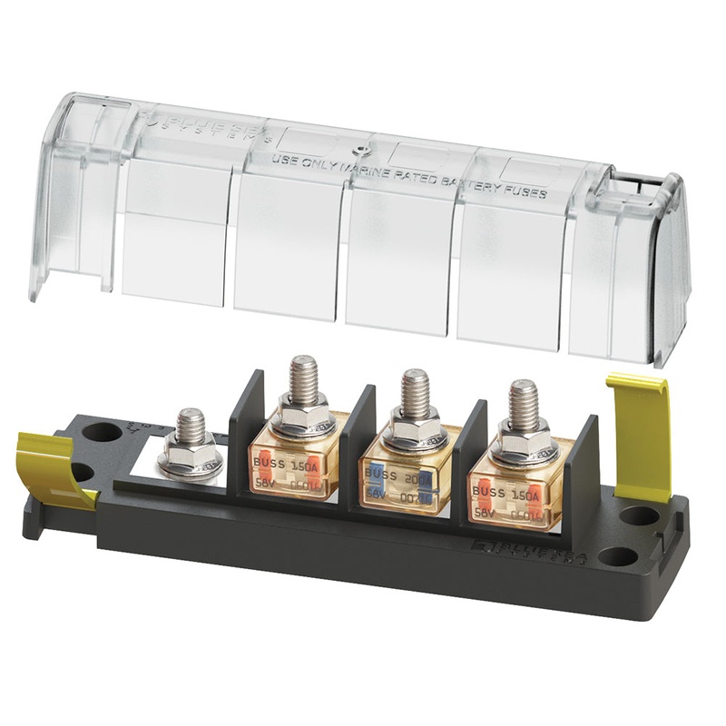 Blue Sea 5196 MRBF Surface Mount 3 Circuit Fuse Block – Common Source [5196]