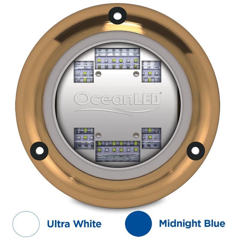 OceanLED Sport S3124s Underwater LED Light – Ultra White/Midnight Blue [012103BW]
