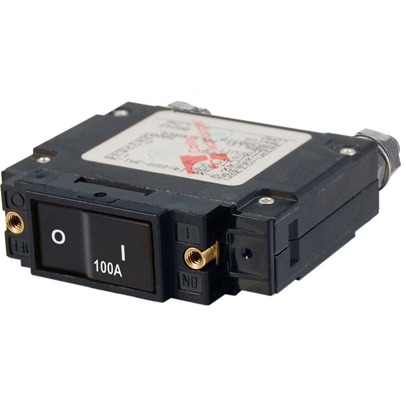 Blue Sea 7549 C-Series Flat Rocker Circuit Breaker – Single Pole – 100A [7549]