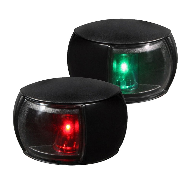 Hella Marine NaviLED Port & Starboard Pair – 2nm – Clear Lens/Black Housing [980520901]
