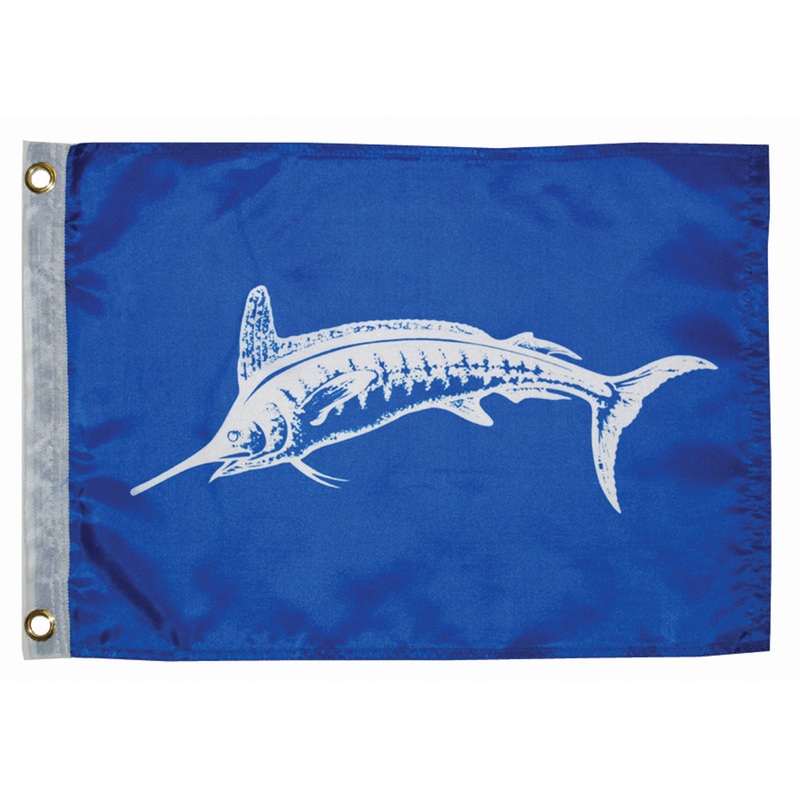 Taylor Made 12″ x 18″ White Marlin Flag [3018]
