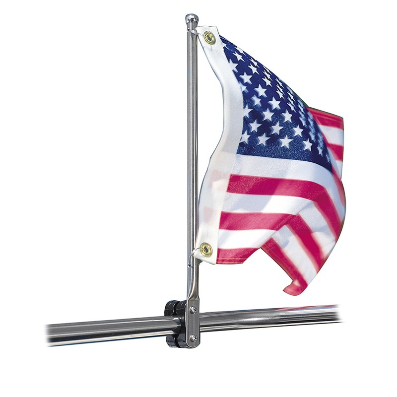 Taylor Made 7/8″-1-1/4″ SS Rail Mount Pulpit Staff [971]
