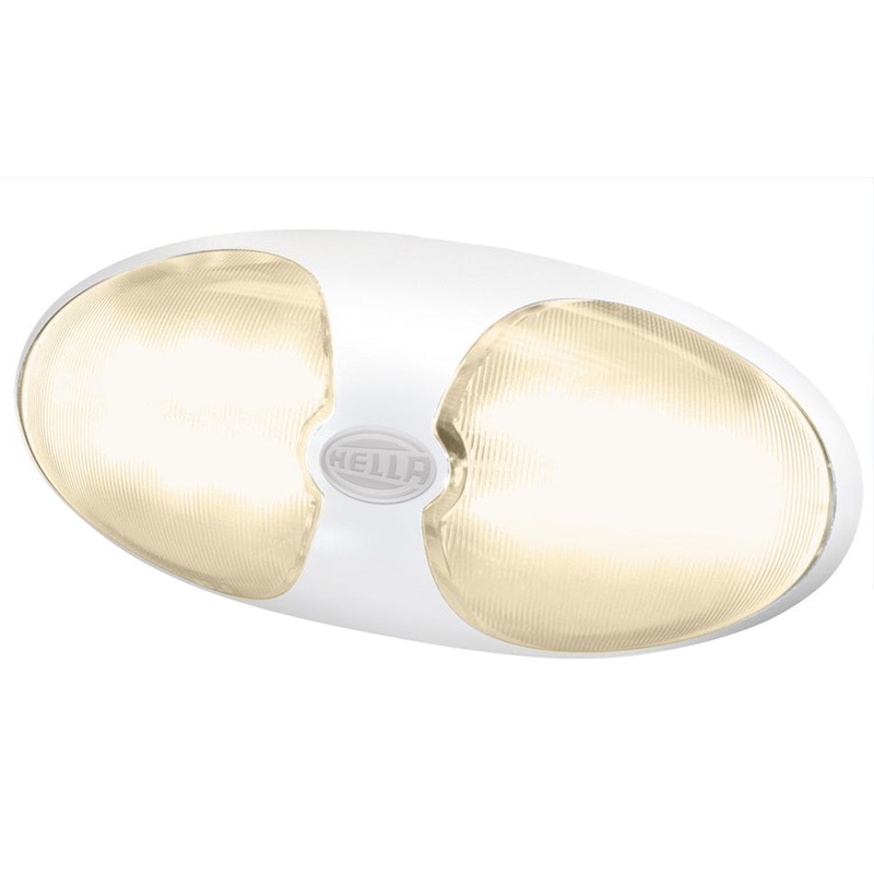 Hella Marine DuraLED 12 Interior/Exterior Lamp – Warm White LED – White Housing [959700701]