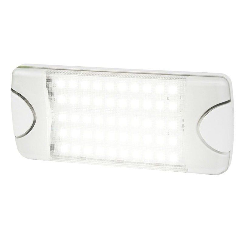 Hella Marine DuraLED 50 Low Profile Interior/Exterior Lamp – Wide White Spreader Beam [980629501]