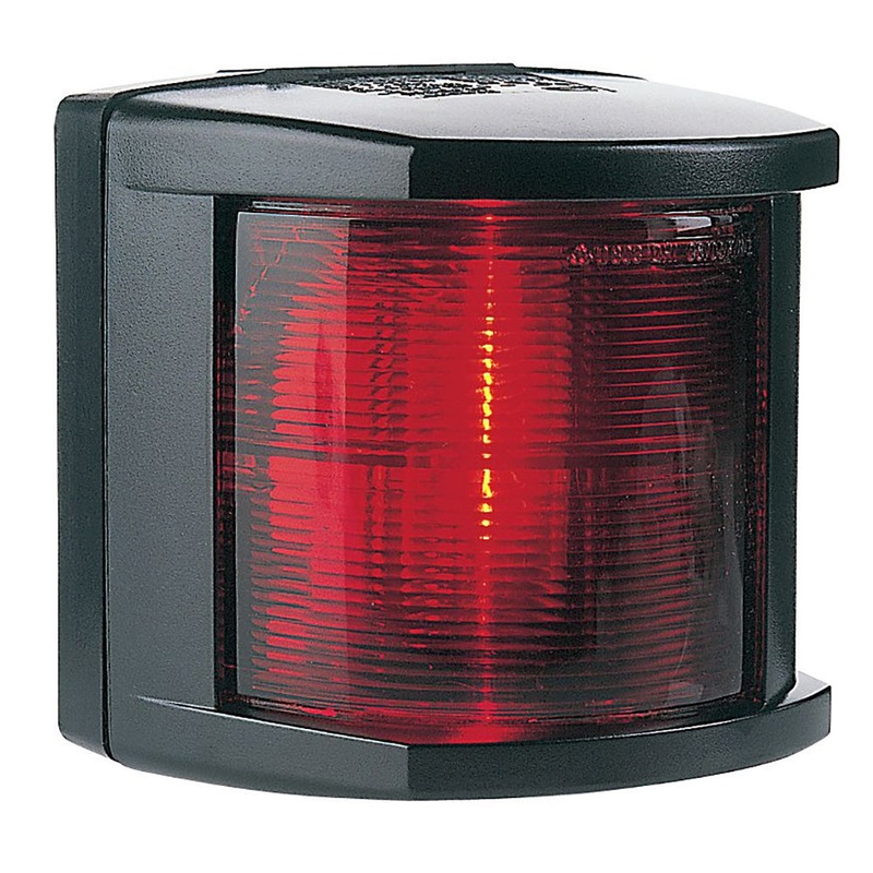 Hella Marine Port Navigation Light – Incandescent – 2nm – Black Housing – 12V [002984335]