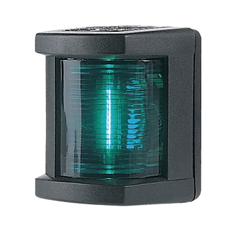 Hella Marine Starboard Navigation Lamp- Incandescent – 1nm – Black Housing – 12V [003562025]