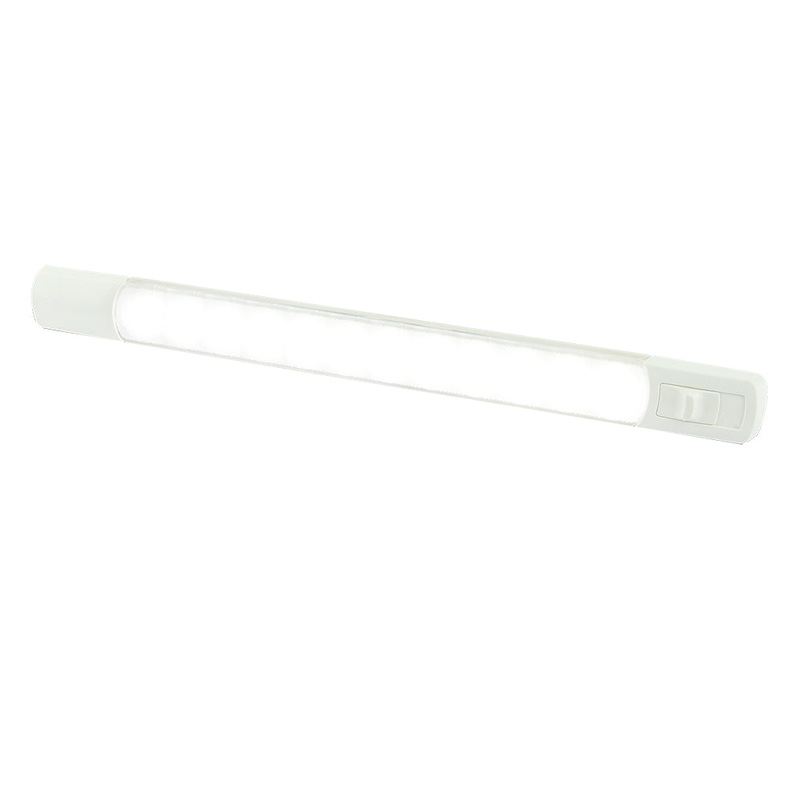 Hella Marine Surface Strip Light w/Switch – White LED – 12V [958123001]