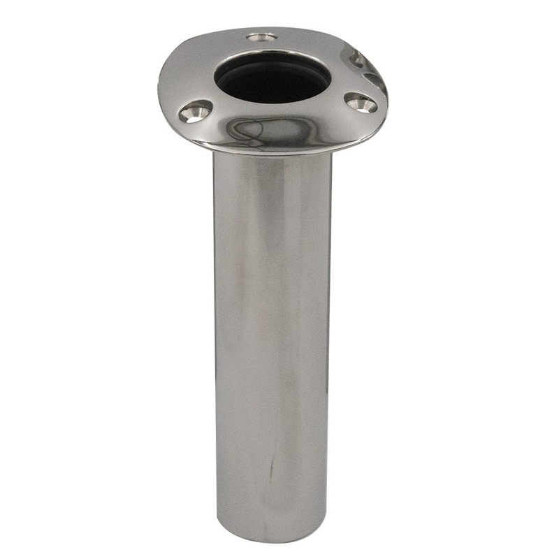 C.E. Smith Flush Mount Rod Holder – 0 Degree – Black Liner w/Drain – No Logo [53670CNA]