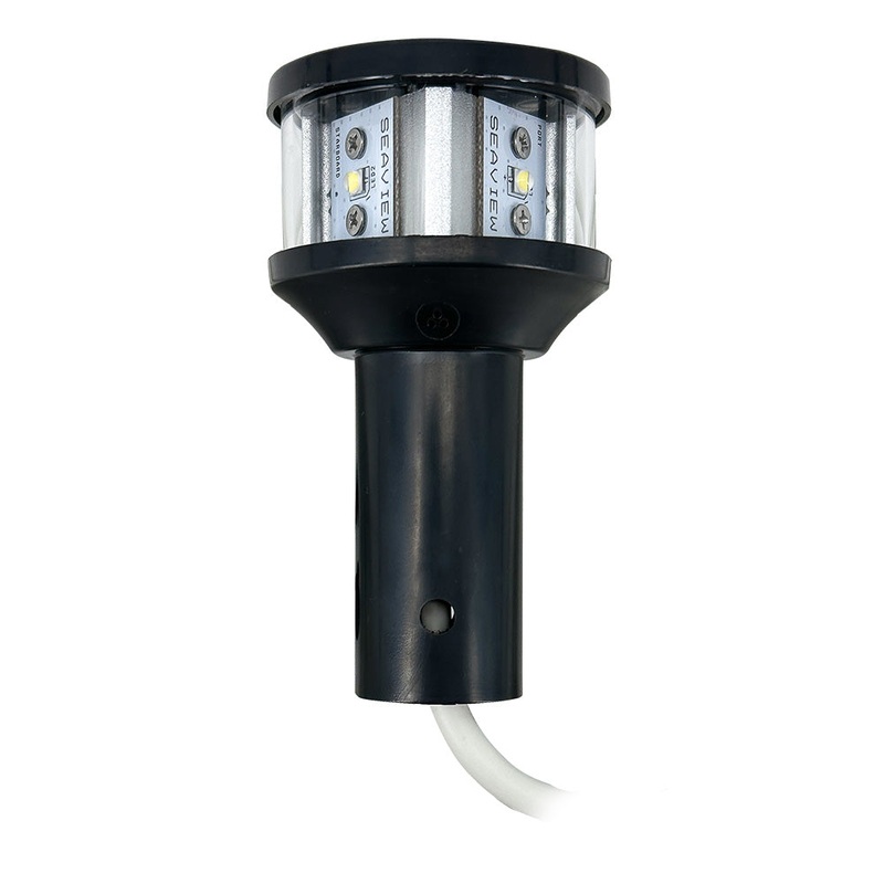 Seaview 12V C5 Certified Round 3nm LED Combo Masthead All-Round Light – Black [LTBLED12C5BLK]