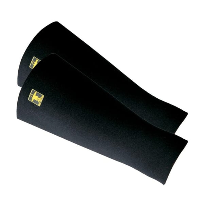 Pair of Guy Cotton Cuffs (Sleeves) Neoprene L Black