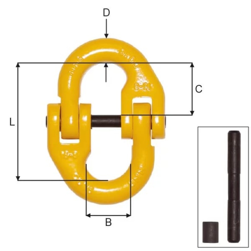 Pin & Bush Grade 8 (Hammerlock) 7mm