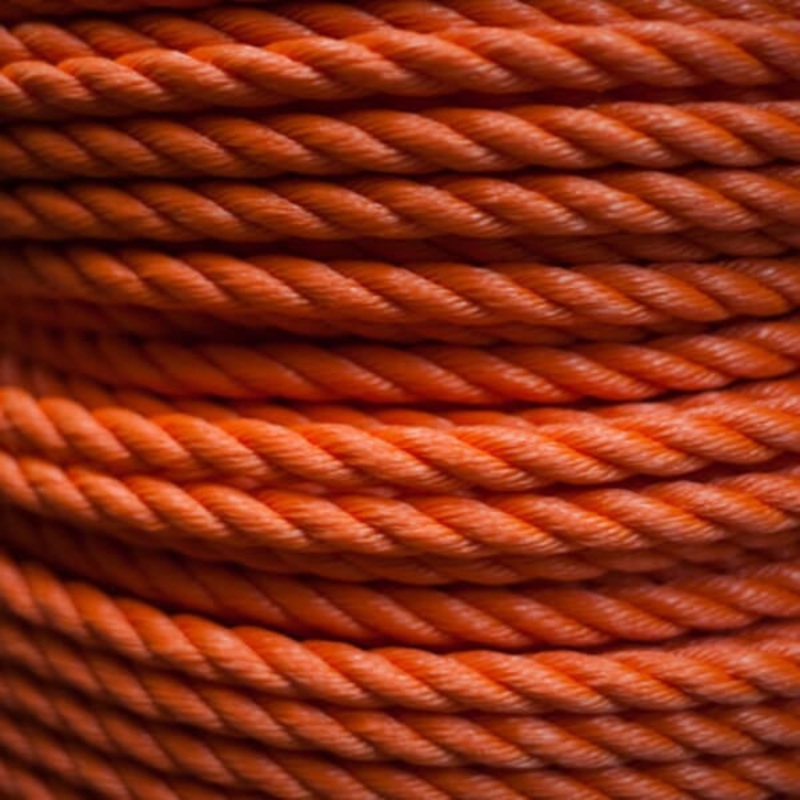 Polyethylene Twisted Orange Rope per Coil or per Metre 12mm No of Metres