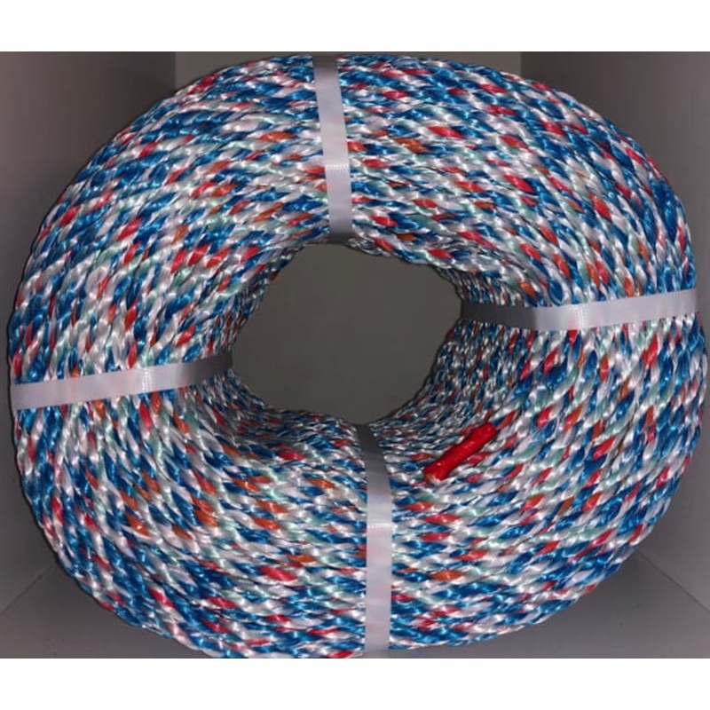 Polypropylene Rope Multi Colour per Coil Multi colour 8mm