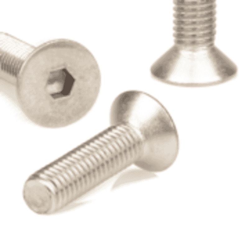 Stainless Steel Counter Sunk Bolt Set Allenhead A2/A4 M10 100mm A2