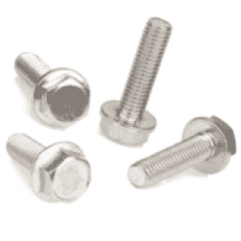 Stainless Steel Hexagon with Flange Set A2 M6 25mm