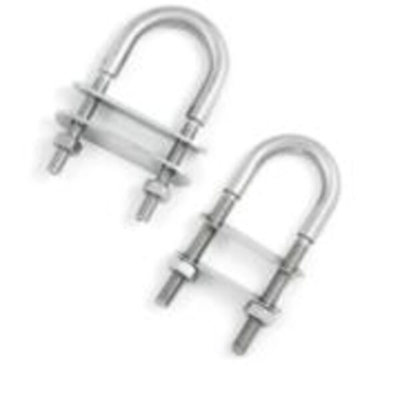 Stainless Steel U Bolt with Double Plate A2 (8034) 8mm x 35mm x 80mm