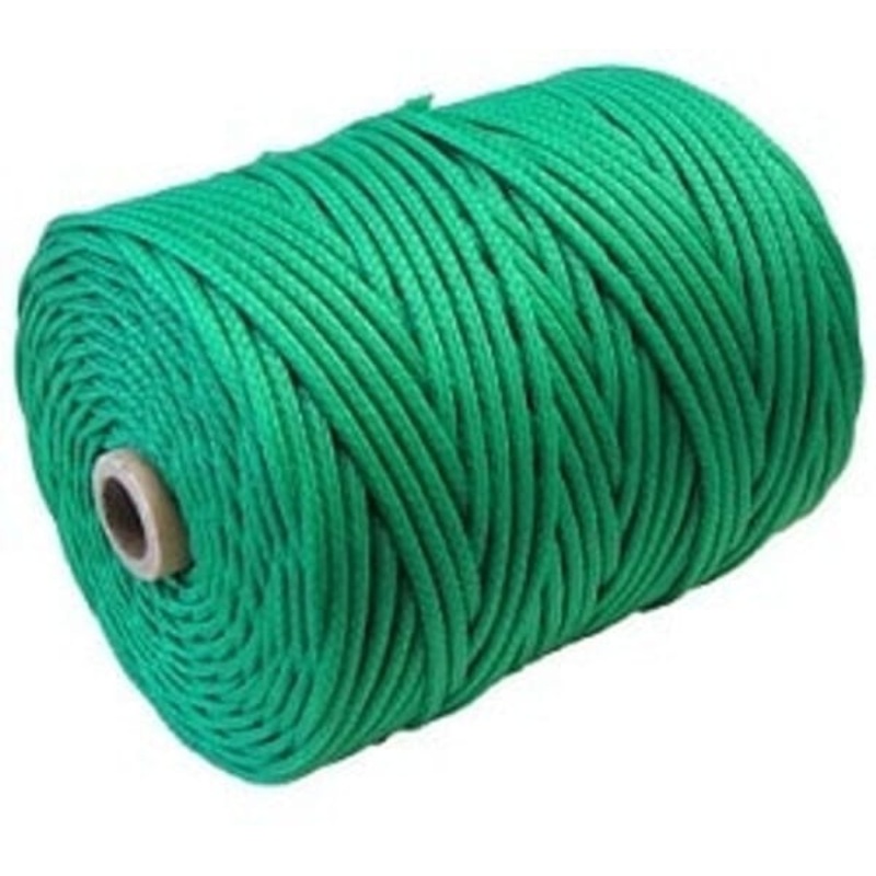 Twine Green Braided PE 2kg 2.5mm