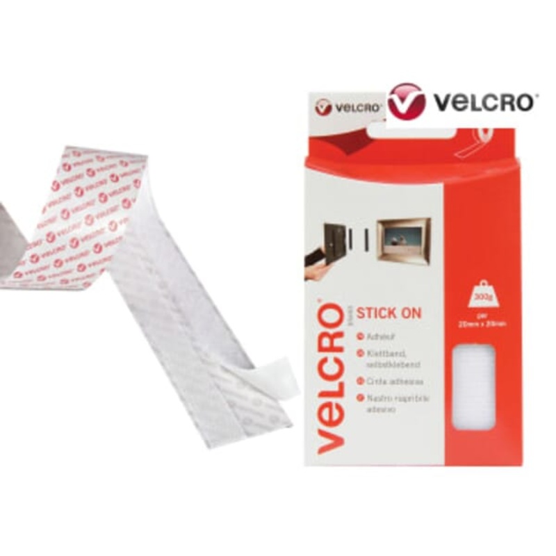 Velcro Stick-On Tape 20Mmx1Mtr