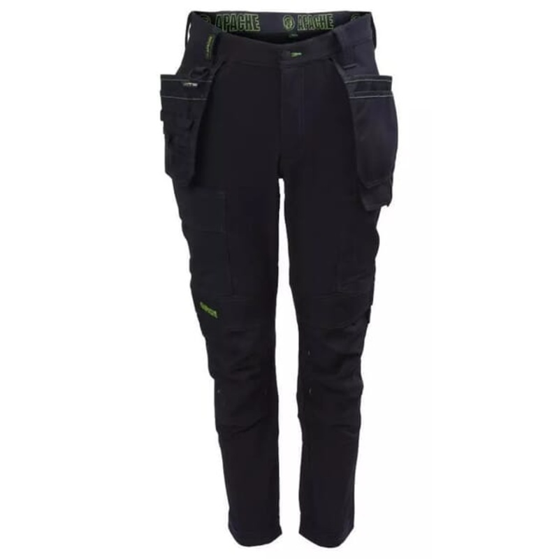 Apache Calgary 4-Way Strecth Trousers Black/Grey 30 31