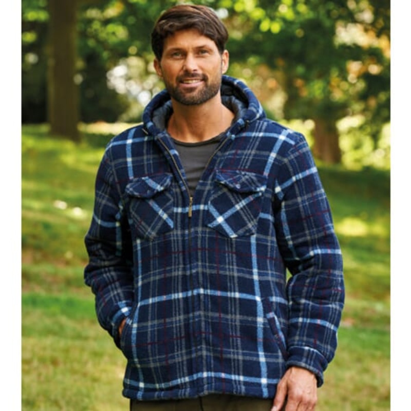 Champion Dumfries Hooded Fleece Shirt Large