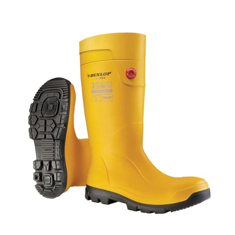 DUNLOP PUROFORT TERRAPRO FULL SAFETY WELLINGTON Yellow 42 (8)