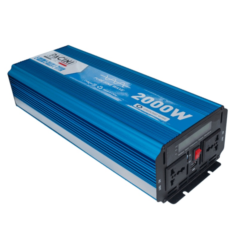 Inverter 2000W 12/24V-230V Pure Sine Wave