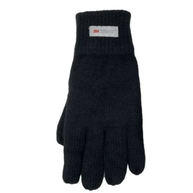 Port West Insulatex Knit Black Glove One Size