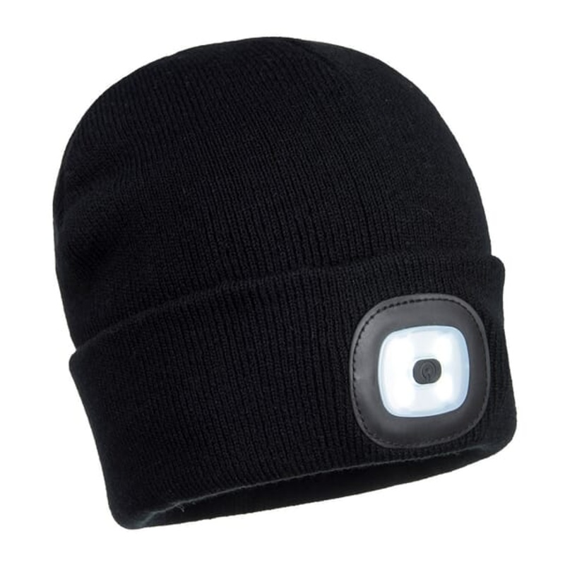 Rechargeable Twin LED Beanie One Size Assorted