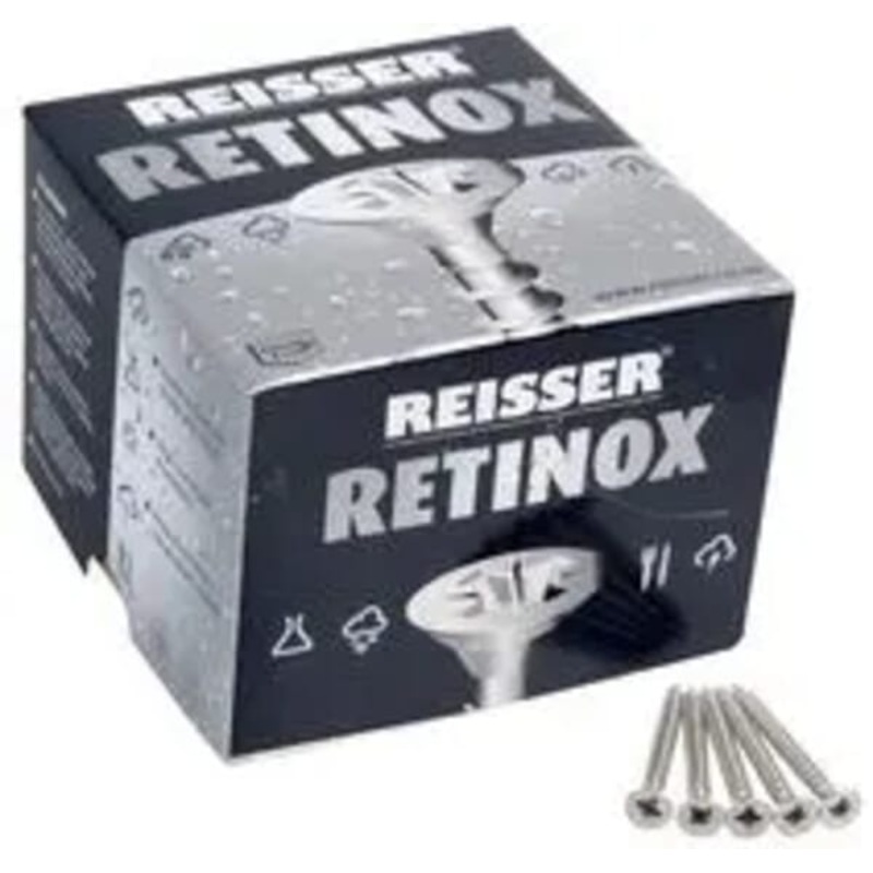 Stainless Steel Reisser Wood Screws M3.5 16mm Box of 200