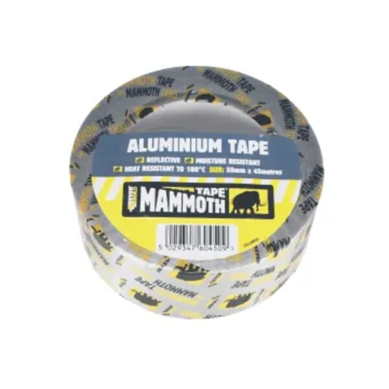 Aluminium Tape – 50mm x 45M – Mammoth