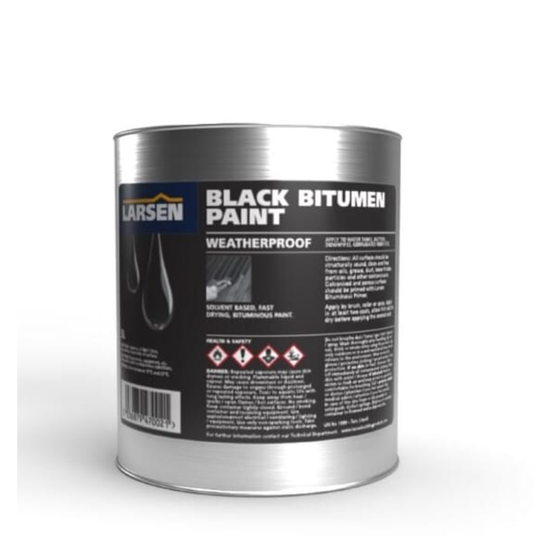 Black Bitumen Paint – 2.5L (Larsen)