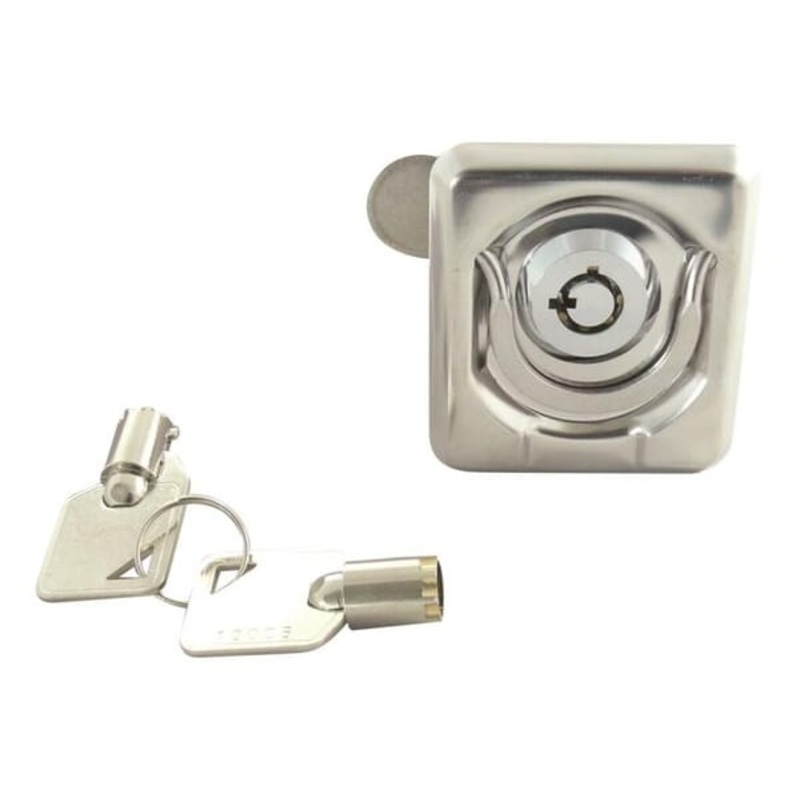 Lift Handle With Lock (Stainless Steel) – 50mm x 55mm