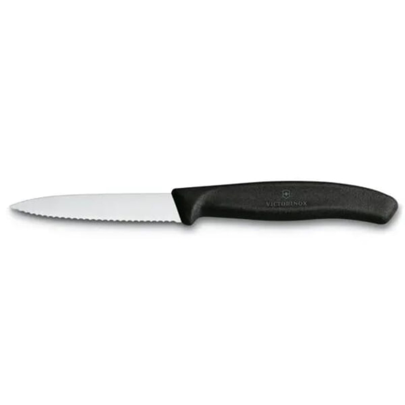 Victorinox Pointed Pairing Knife 3″ – Black Serrated