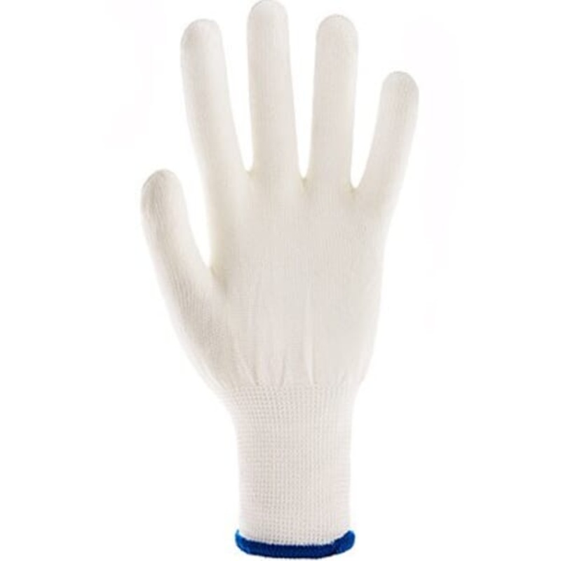 GLOVE LINER POLYESTER LAUNDERABLE White One Size