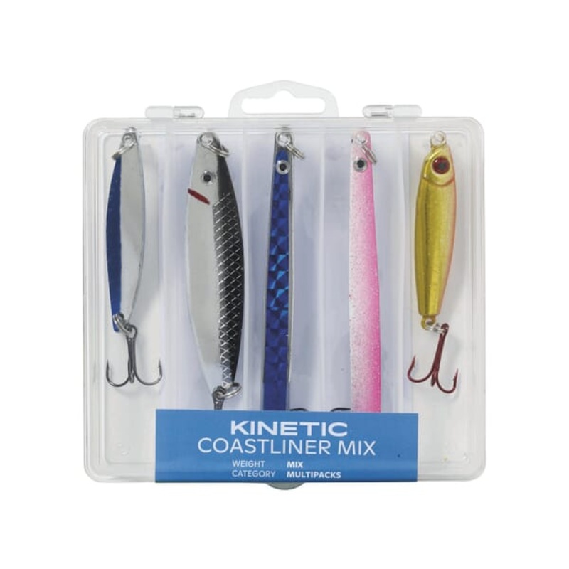 KINETIC COASTLINER ASSORTED LURES 5-PIECE MULTIPACK