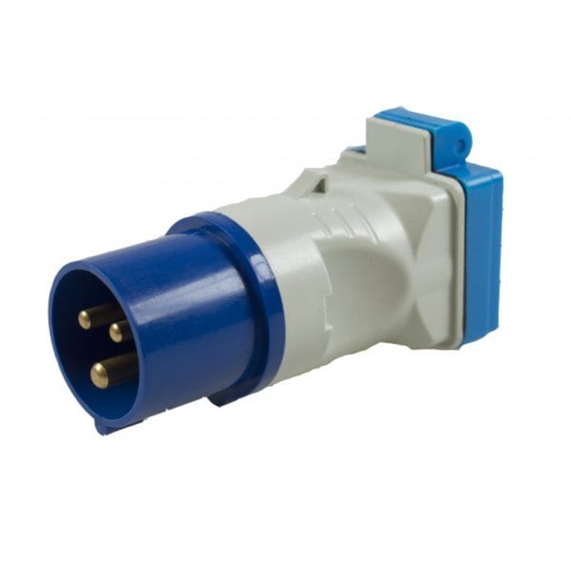 MP3758 230V 16A Caravan Plug to BS Socket Adaptor