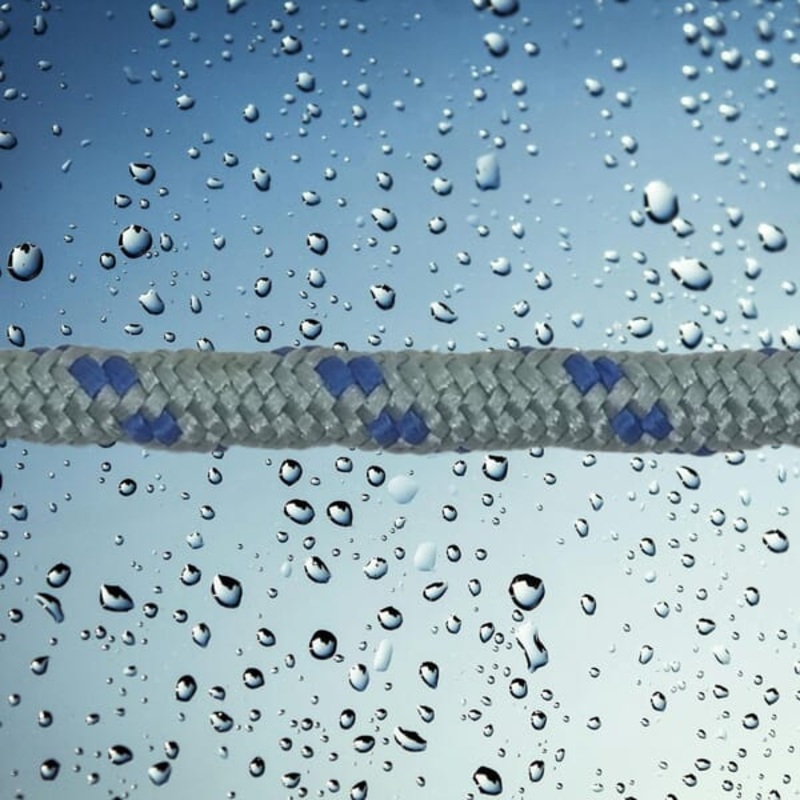 NO. 2 BRAIDED LEAD LINE (Price per 100M) Light Blue / Dark Blue 6mm