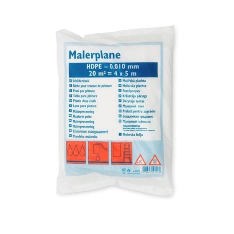 PLASTIC DUST SHEET / DROP CLOTH 4X5M 4m x 5m (20m squared)