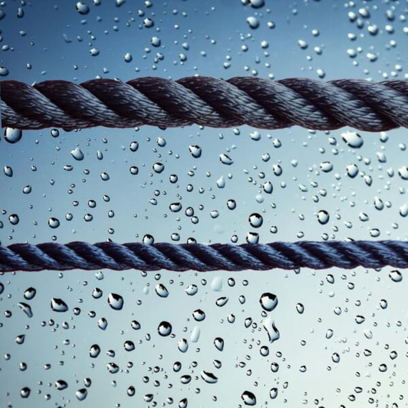 TIPTOLEST POLYESTER 3-STRAND ROPE (PER MTR) Navy 8mm