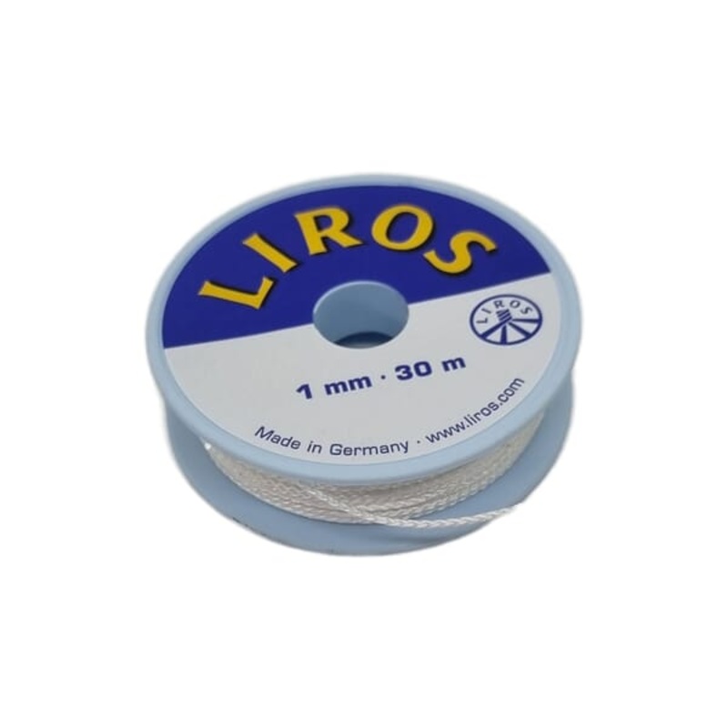 WHIPPING TWINE NO.1 – 1MM – 30M – WHITE WAXED White