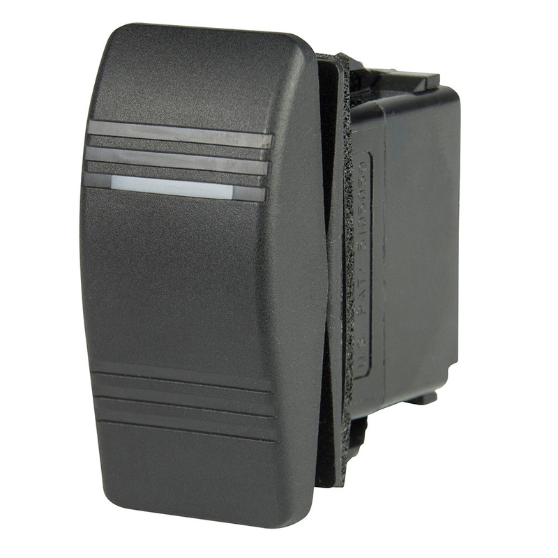 BEP DPDT Contura Switch – 1-Amber LED – ON/OFF/(ON) [1001807]