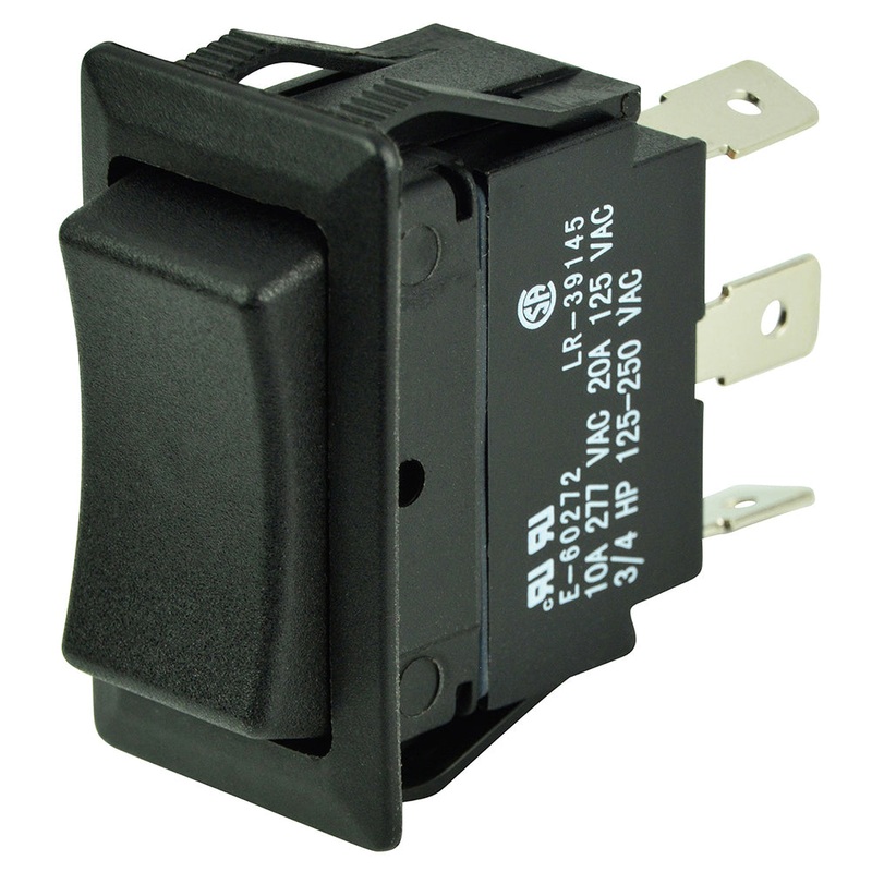 BEP SPDT Rocker Switch – 12V/24V – (ON)/OFF/(ON) [1001711]
