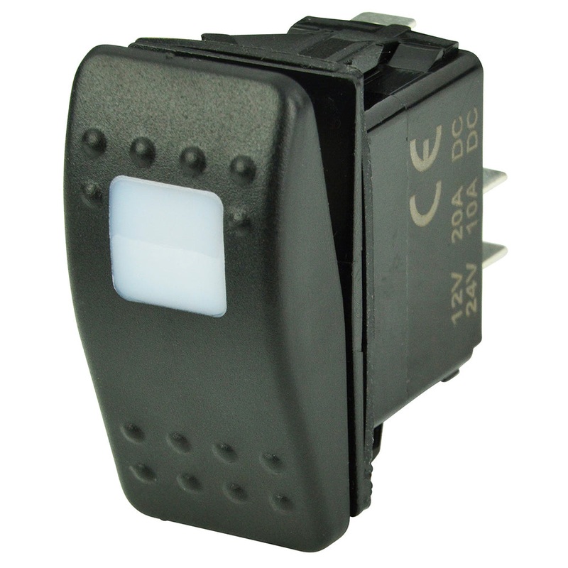 BEP SPST Contura Switch – 1-Amber LED – OFF/ON [1001801]