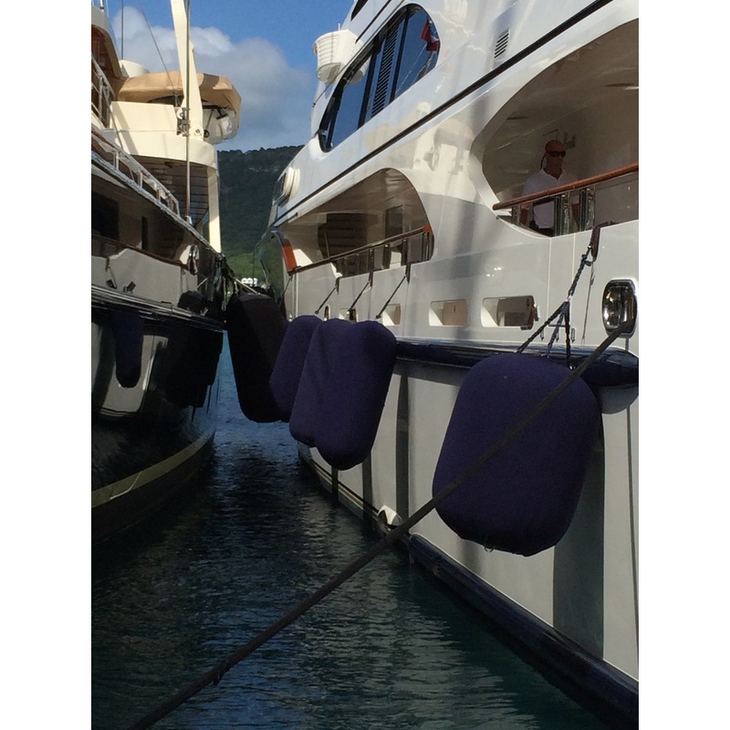 Woven Fender Covers (Fits Inflatable fenders sizes 18″ to 48″ Diameter) 18″x 58″ (46 cm x 147 cm) Royal Blue